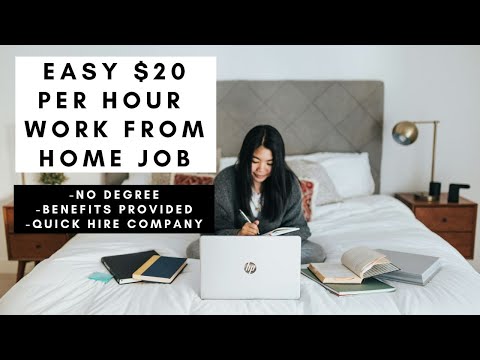 ENTRY LEVEL QUICK HIRE REMOTE JOB PAYING $20 PER HOUR FULL TIME – WORK FROM HOME JOB 2024 [Video]