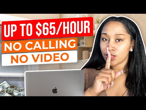 12 No Talking Websites Remote Work From Home Jobs | Up To $65 Hour | No Degree Needed [Video]