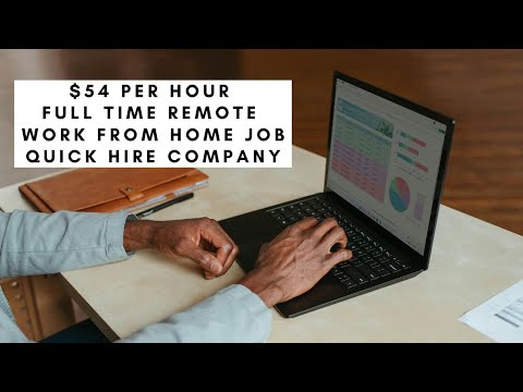 $54 PER HOUR HIGH PAYING REMOTE AND HIRING QUICKLY FULL TIME WORK FROM HOME JOB! [Video]
