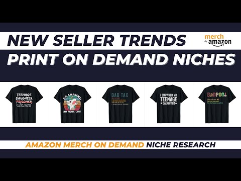 New Seller Trends for Amazon Merch on Demand #118 | Print on Demand Niche Research [Video]