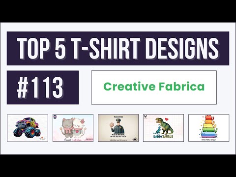 Top 5 T-shirt Designs #113 | Creative Fabrica | Trending and Profitable Niches for Print on Demand [Video]