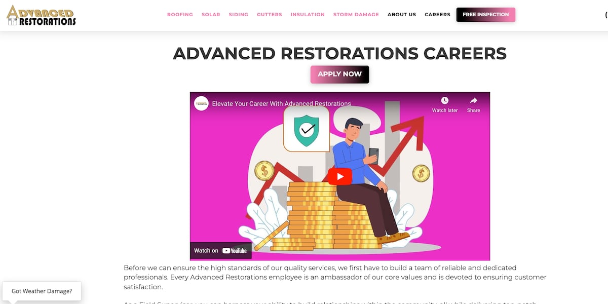 Sponsored: Advanced Restorations-Job Openings [Video]