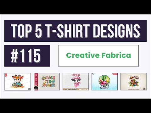 Top 5 T-shirt Designs #115 | Creative Fabrica | Trending and Profitable Niches for Print on Demand [Video]