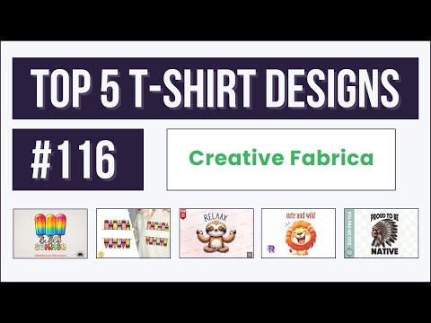 Top 5 T-shirt Designs #116 | Creative Fabrica | Trending and Profitable Niches for Print on Demand [Video]