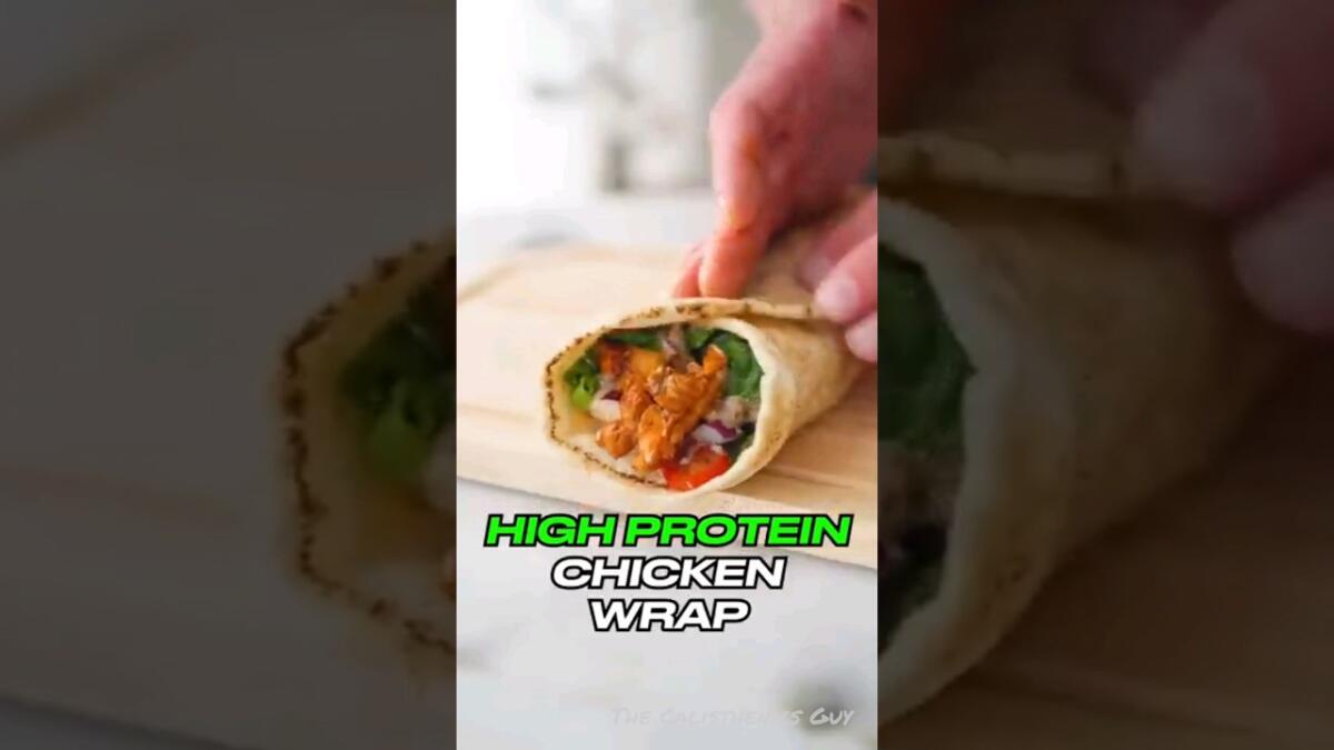 High Protein Chicken Wrap Meal Prep [Video]