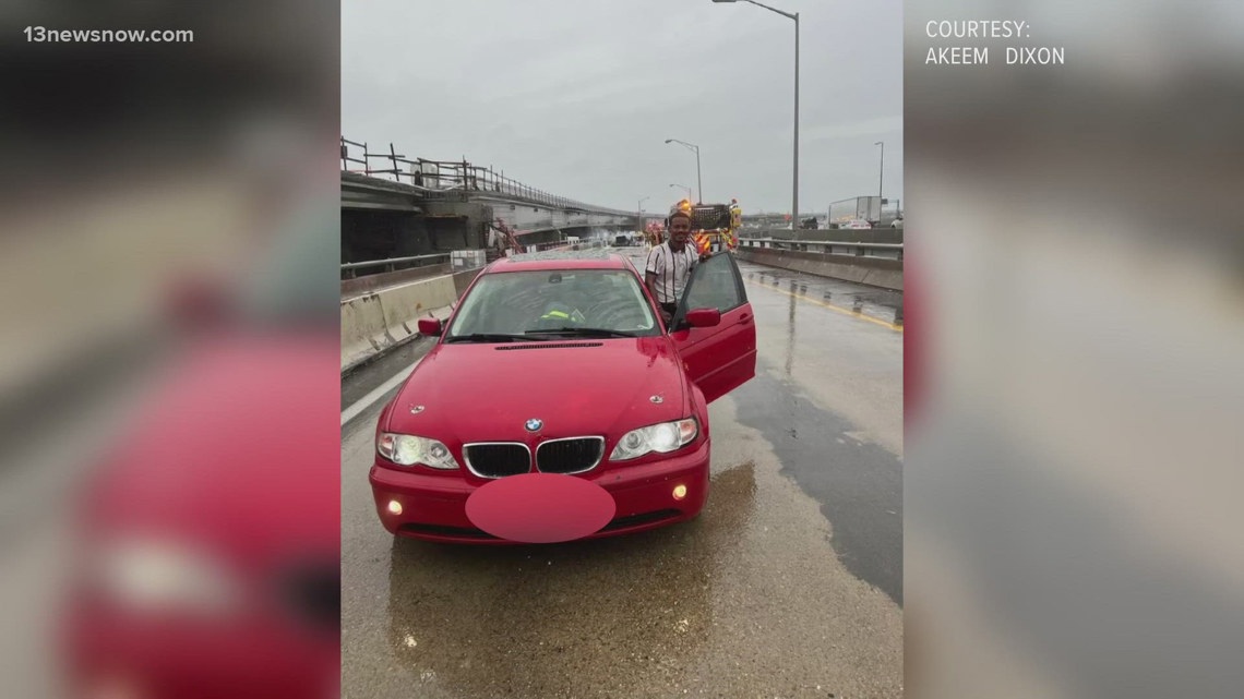 Good Samaritan helped driver escape tractor-trailer fire on Interstate 64 Eastbound at the HRBT [Video]