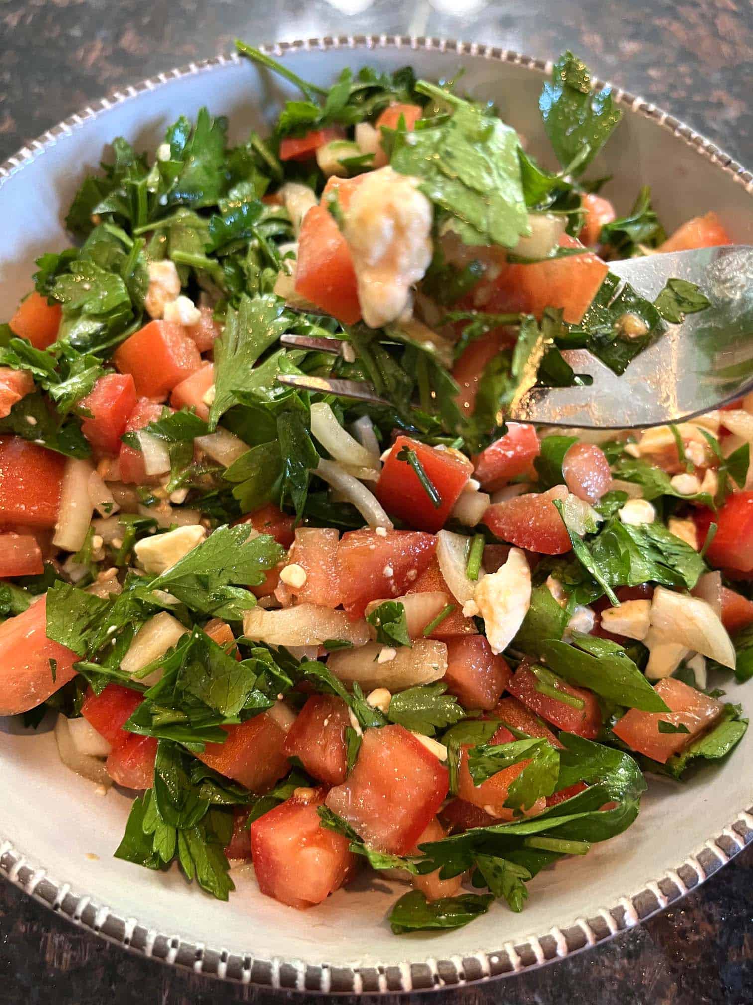 Fresh Parsley Salad Recipe With Tomatoes And Feta  Melanie Cooks [Video]