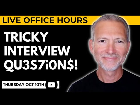 How to Answer Tricky Job Interview Questions 🔴 Live Office Hours with Andrew LaCivita [Video]