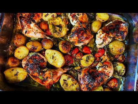 Baked Chicken With Potatoes. [Video]