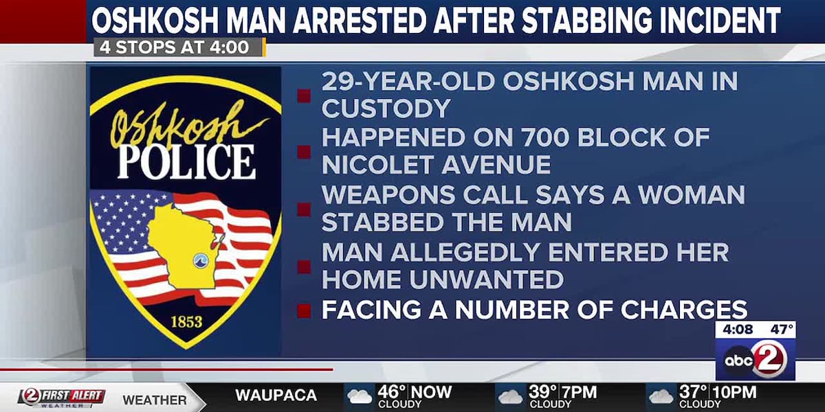 Man in custody following stabbing in Oshkosh [Video]