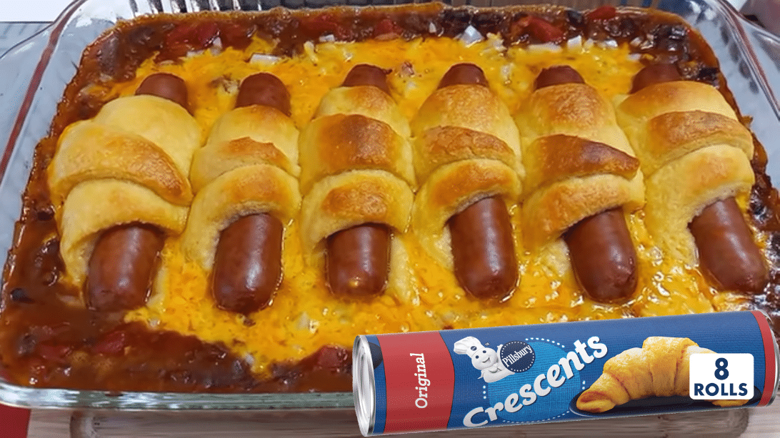 Easy Chili Cheese Hot Dog Casserole Recipe [Video]