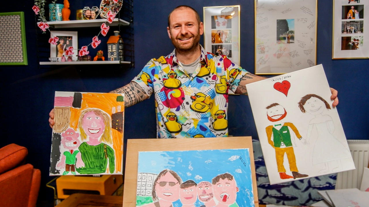 Terrible Artist Dad Turns Bad Paintings [Video]